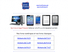 Tablet Screenshot of livrefrance.com